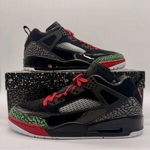 Men's Nike Air Jordan Spizike Low Sneakers - Black Varsity Red FQ1759-060